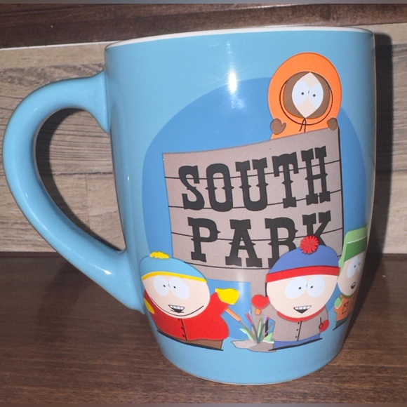 Silver Buffalo South Park Kids and Logo Jumbo Curved Ceramic Mug 25 Ounces - NEW - Picture 12 of 12